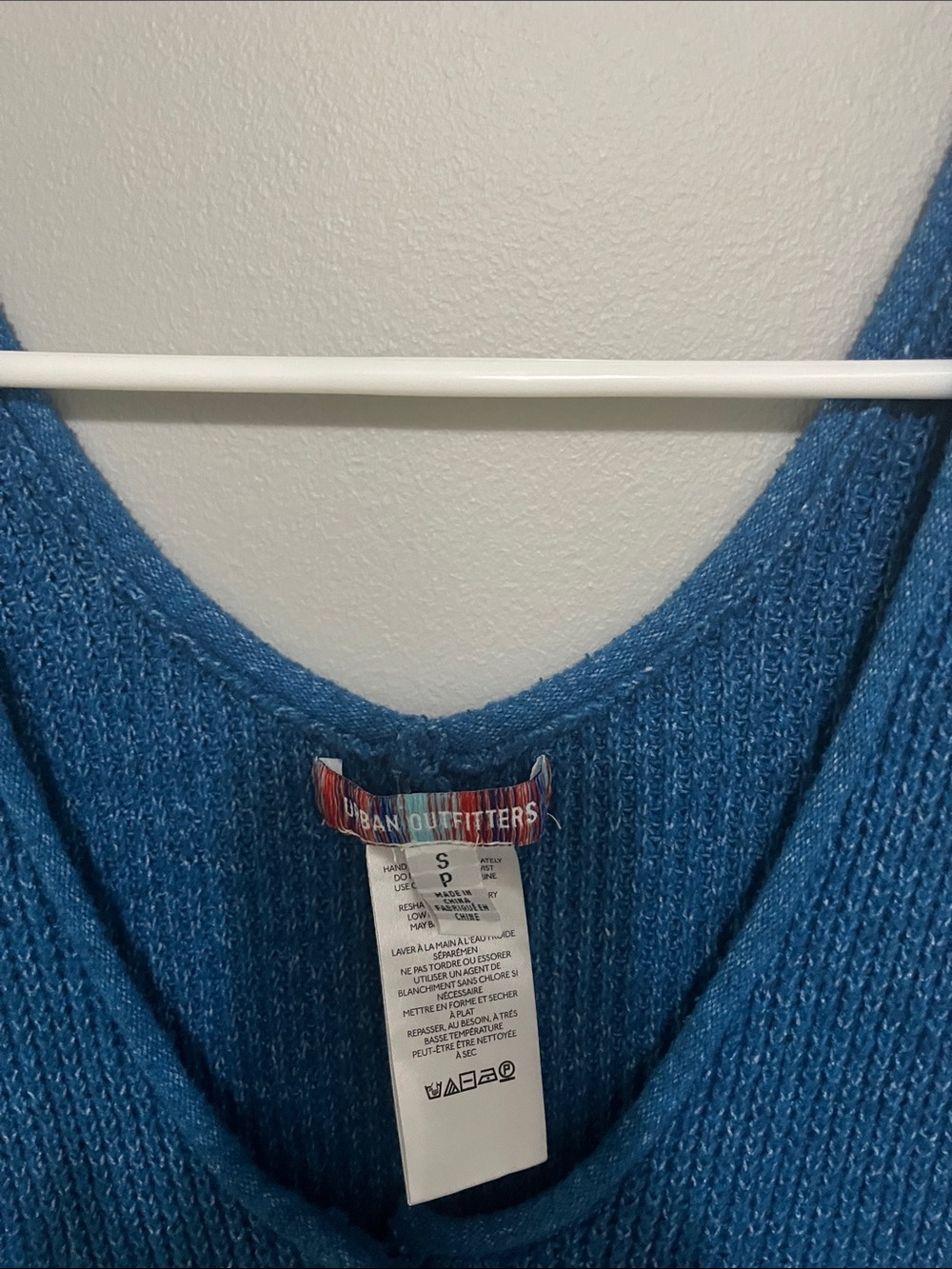 NWOT Urban Outfitters Knit Blue Romper - Picture 2 of 6